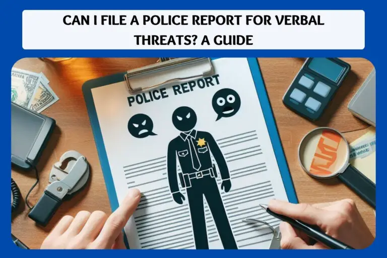 Can I File a Police Report for Verbal Threats? A Guide