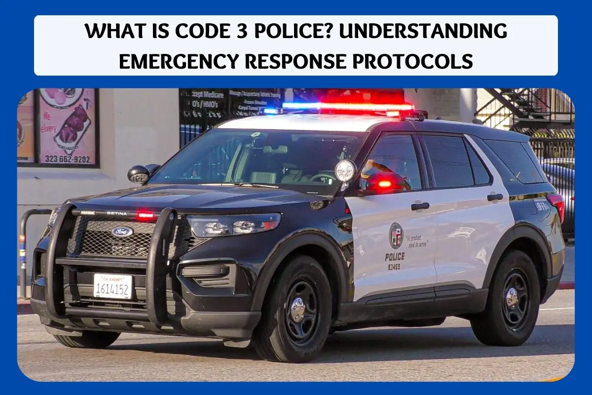 what is code 3 police