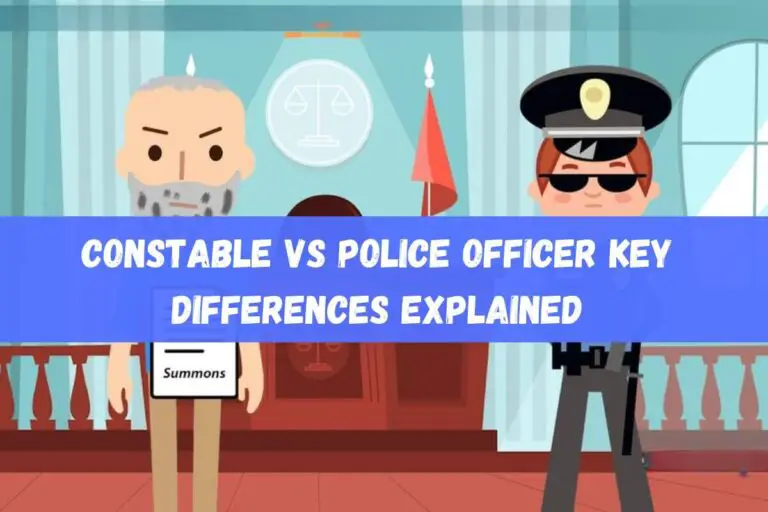 Constable vs Police Officer: Key Differences Explained