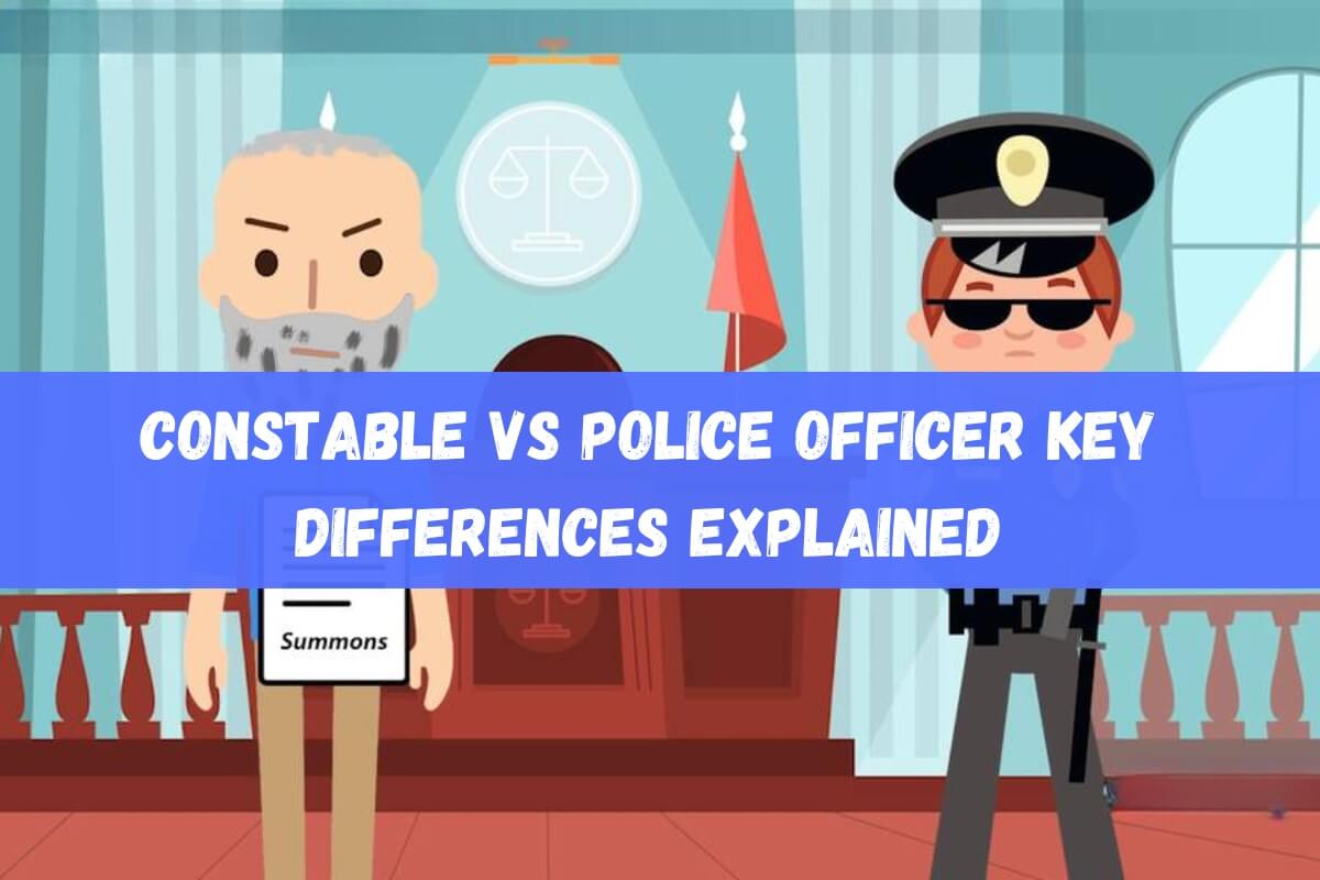 Constable vs Police Officer