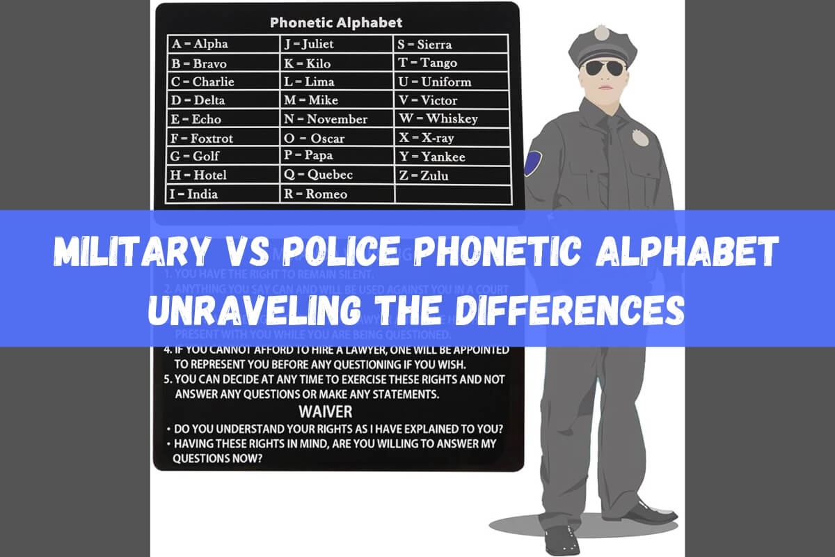 Military vs Police Phonetic Alphabet