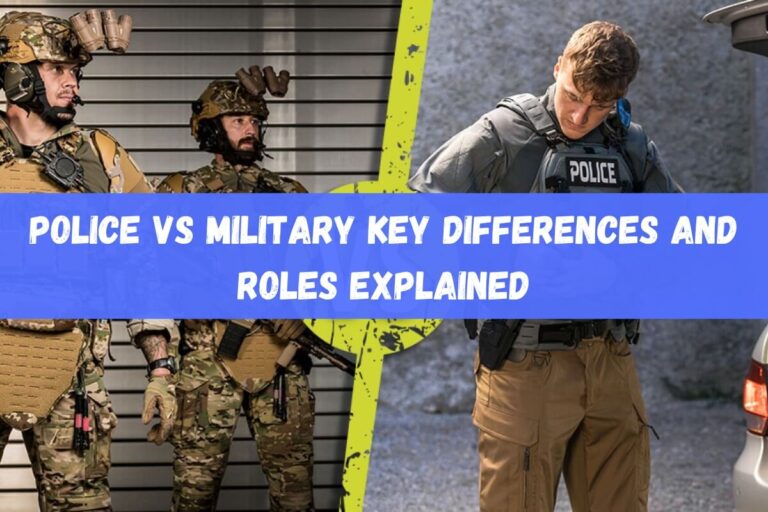 Police vs Military: Key Differences and Roles Explained