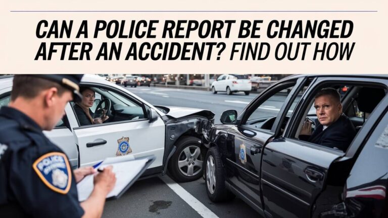 Can a Police Report Be Changed After an Accident