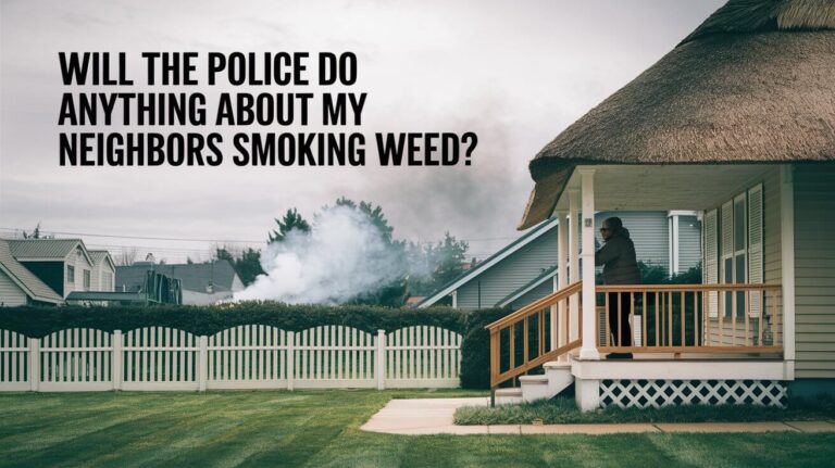 Will the Police Do Anything About My Neighbors Smoking Weed