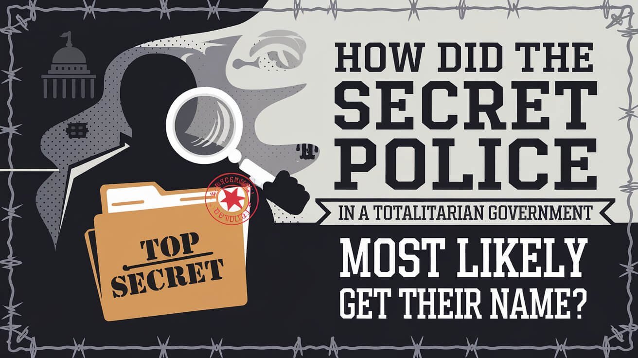 How Did The Secret Police In A Totalitarian Government Most Likely Get Their Name