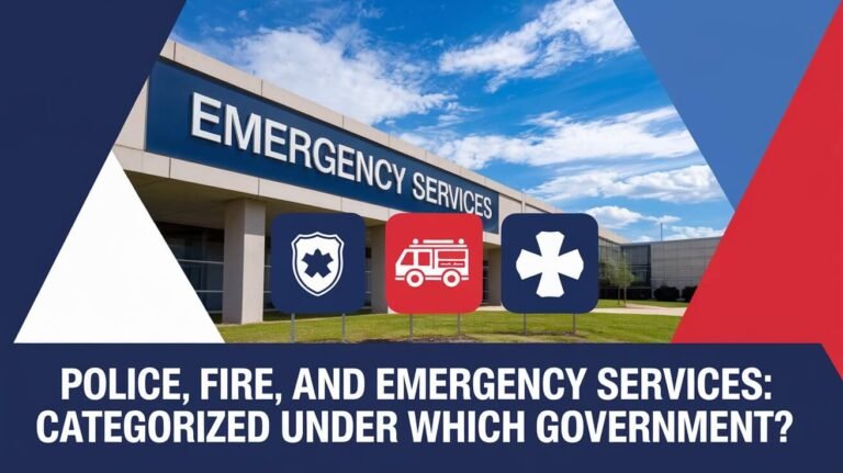 The Police, Fire, And Emergency Medical Services Are Usually Categorized Inside Which Government