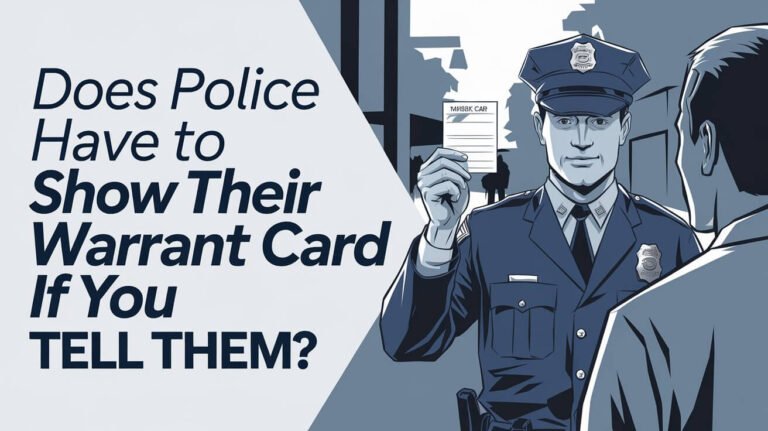 Does Police Have To Show Their Warrant Card If You Tell Them