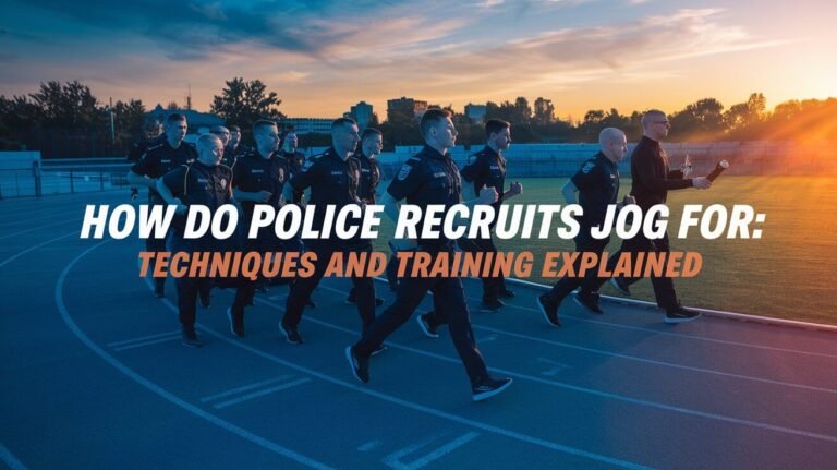 How Do Police Recruits Jog For