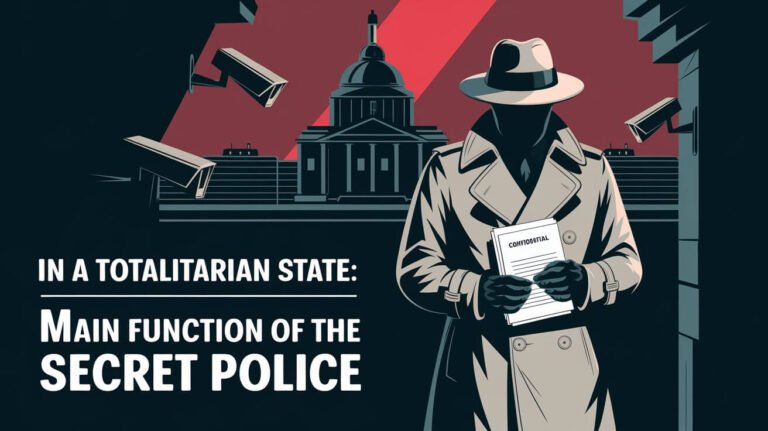 In A Totalitarian State, What Is The Main Function Of The Secret Police