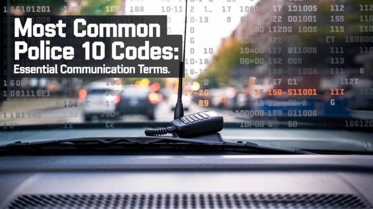 Most Common Police 10 Codes