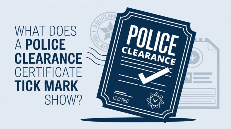 What Does A Police Clearance Certificate Tick Mark Show