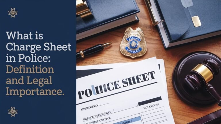 What Is Charge Sheet In Police