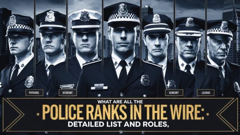 What Are All The Police Ranks In The Wire