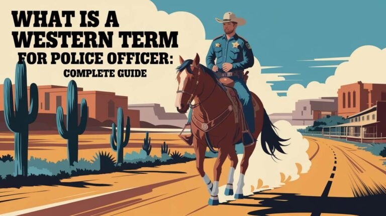 What Is A Western Term For Police Officer