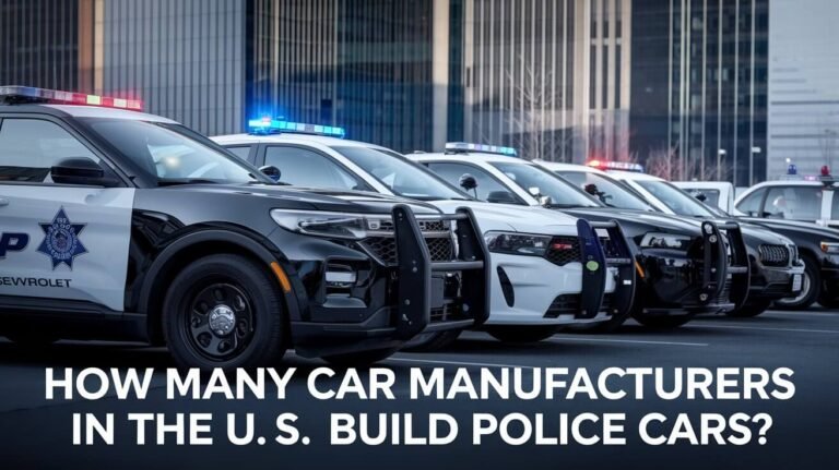 How Many Car Manufacturers In The Us Build Police Cars