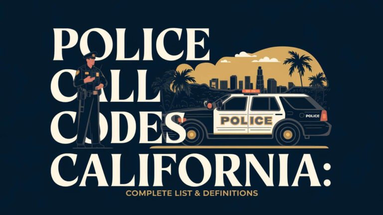 Police Call Codes California