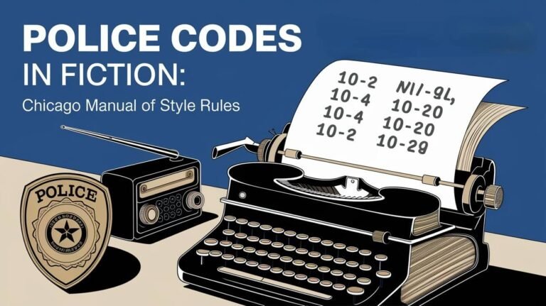 Police Codes Written In Fiction Chicago Manual Of Style Rules